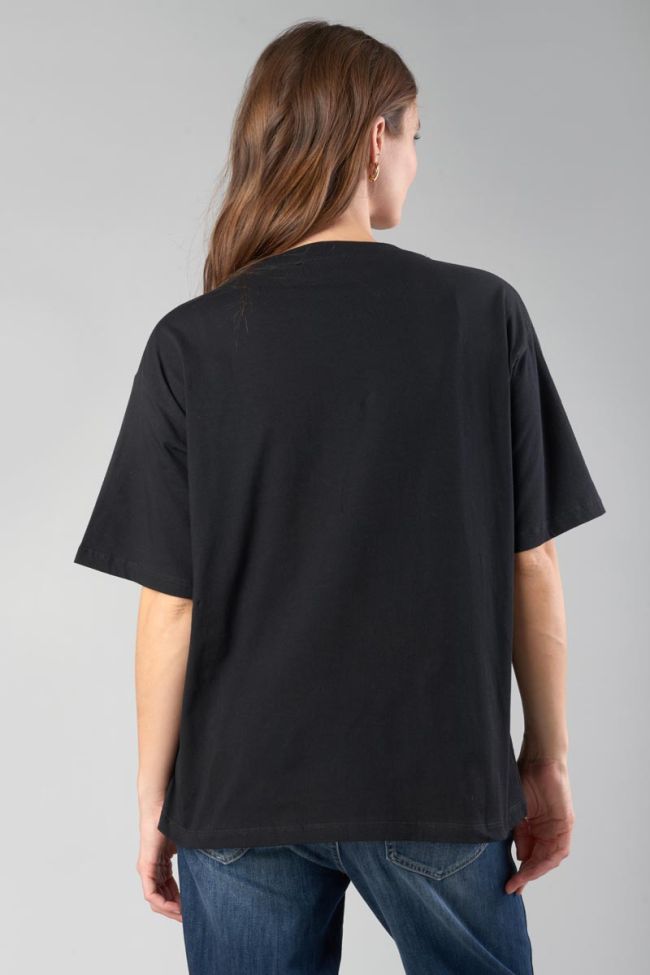 T-shirt Oraya noir à strass