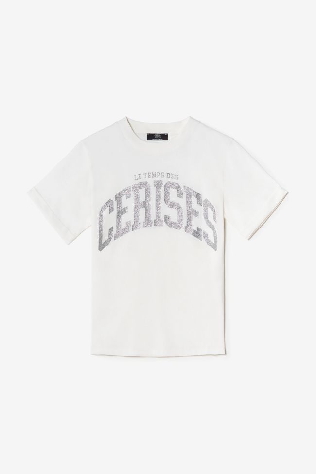 T-shirt Claudegi blanc imprimé