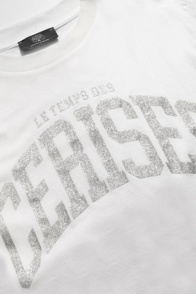T-shirt Claudegi blanc imprimé