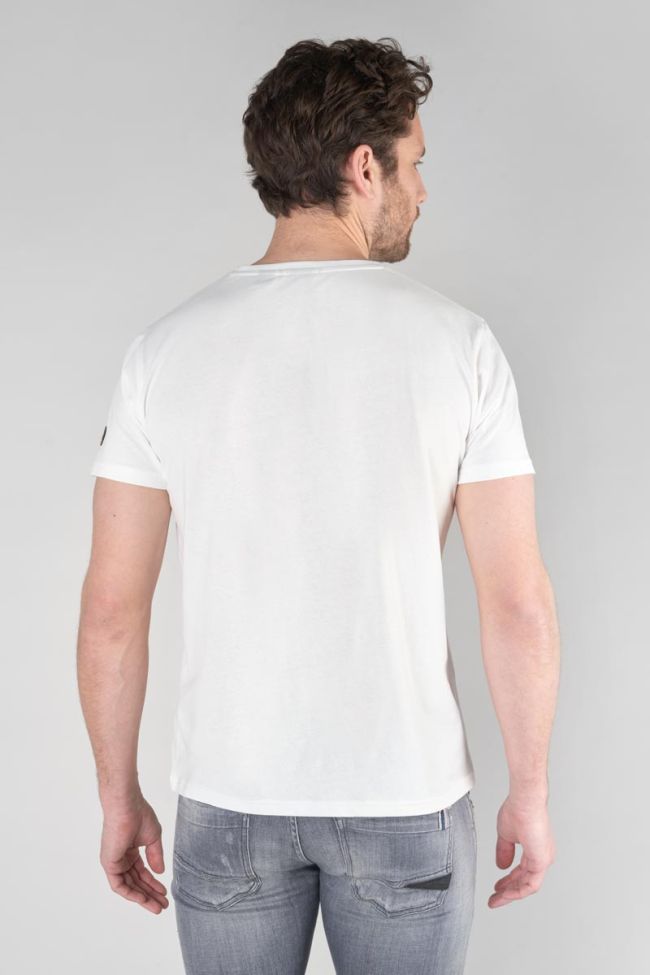 T-shirt Cram blanc imprimé