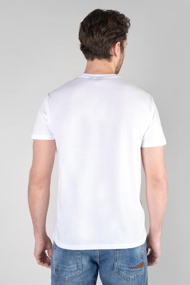 T-shirt Hira blanc imprimé