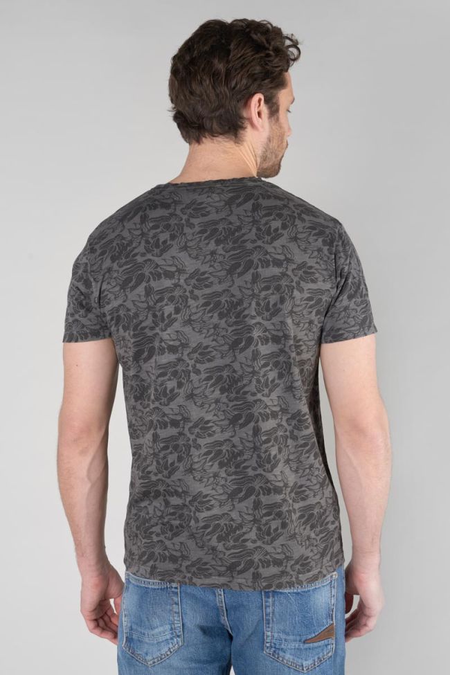 T-shirt Presal gris et noir à motif