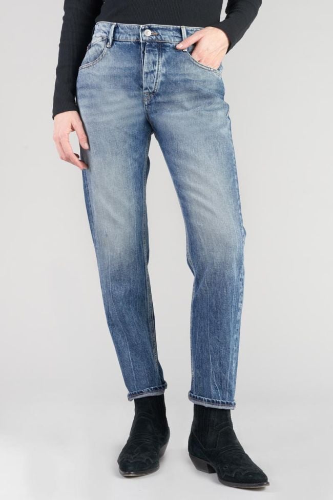 Basic 400/20 mom taille haute 7/8ème jeans bleu N°4