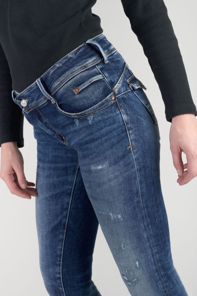 Duroc pulp regular jeans destroy bleu N°2