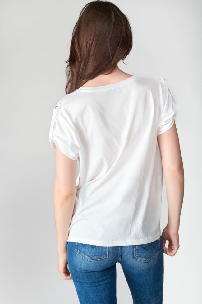 T-shirt Dwight blanc imprimé