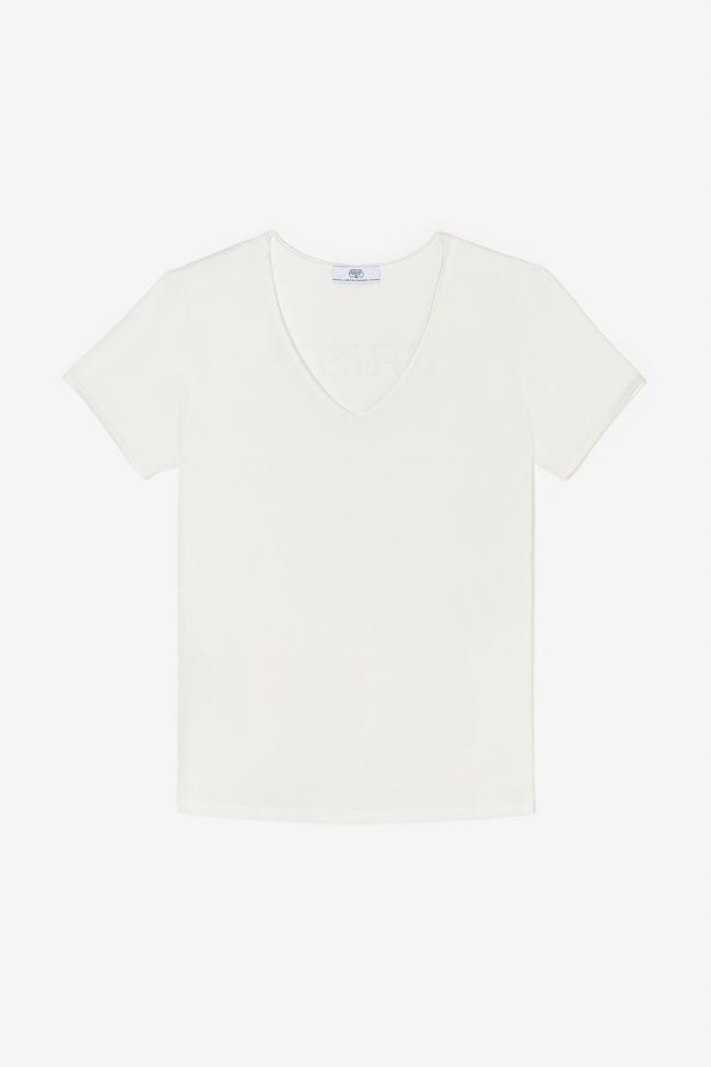 T-shirt Parodia blanc brodé