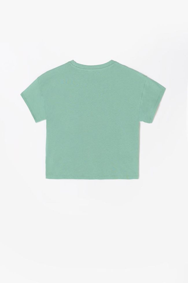 T-shirt Anwargi vert imprimé