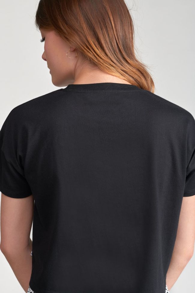T-shirt court Wileygi noir imprimé