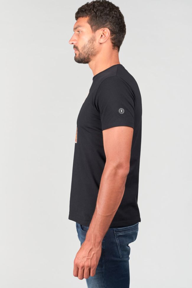 T-shirt Pembrok noir imprimé