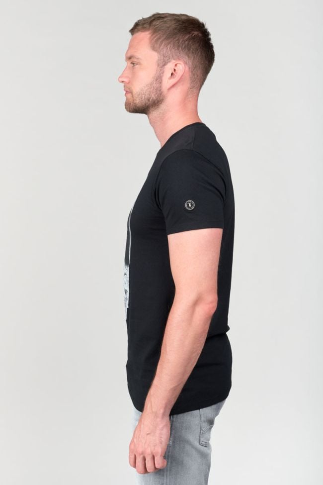 T-shirt Peralta noir imprimé