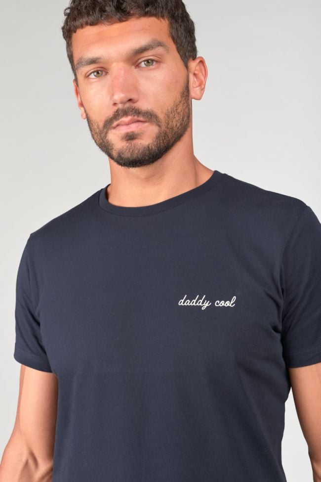 T-shirt Scully bleu marine imprimé