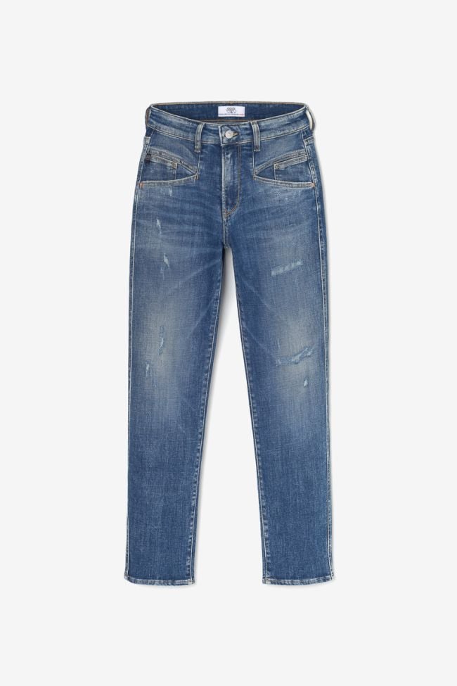 Quers 400/17 mom taille haute 7/8ème jeans destroy bleu N°3
