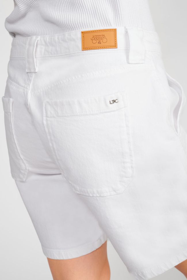 Short en jeans Goudes blanc