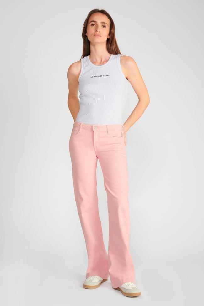 Maes pulp flare taille haute jeans rose pastel