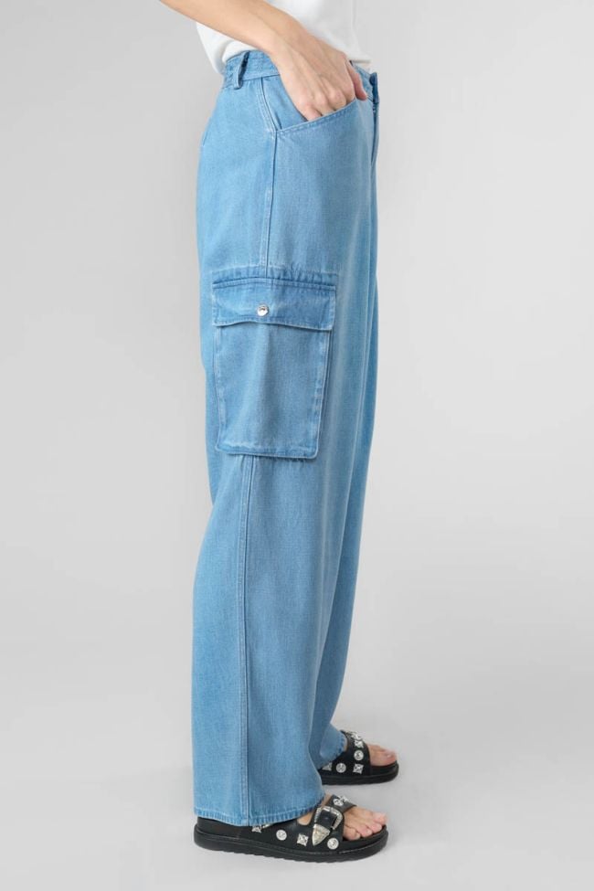 Pantalon Scaevo en jeans bleu