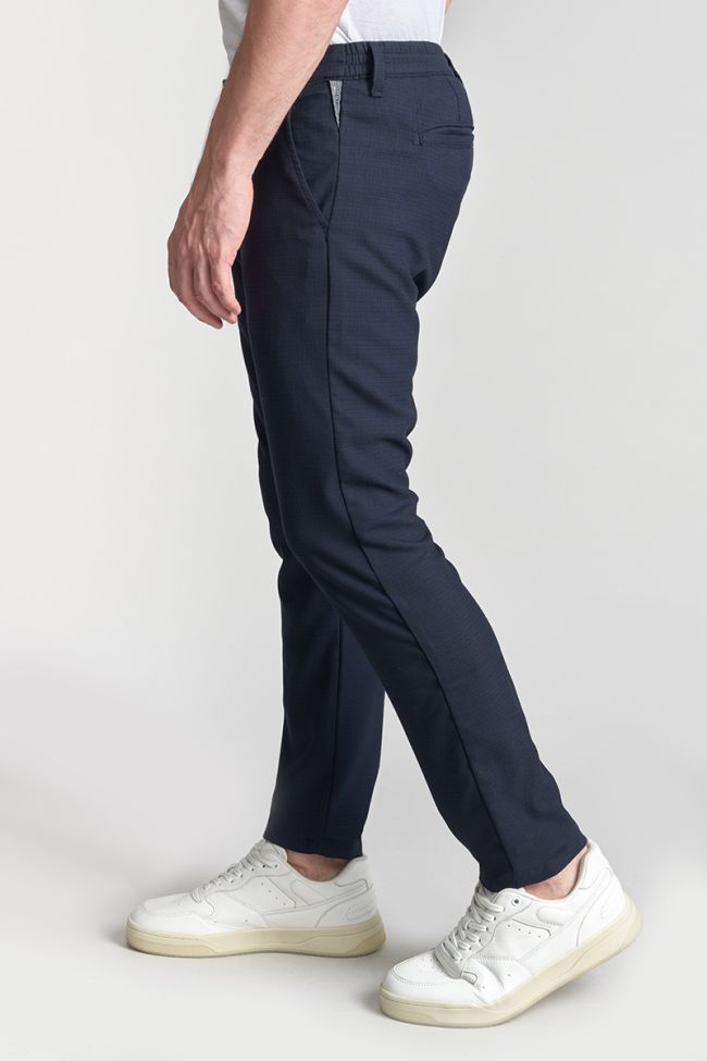 Pantalon Nicosie bleu marine chiné