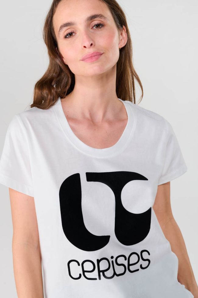 T-shirt Taolo blanc imprimé 