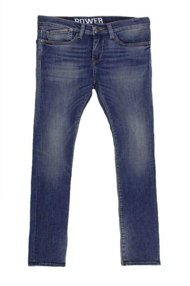 Jeans Power skinny bleu vintage