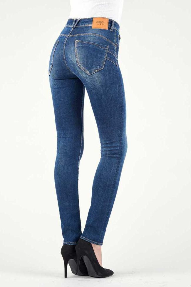 Jeans Pulp Regular Taille Haute Bleu