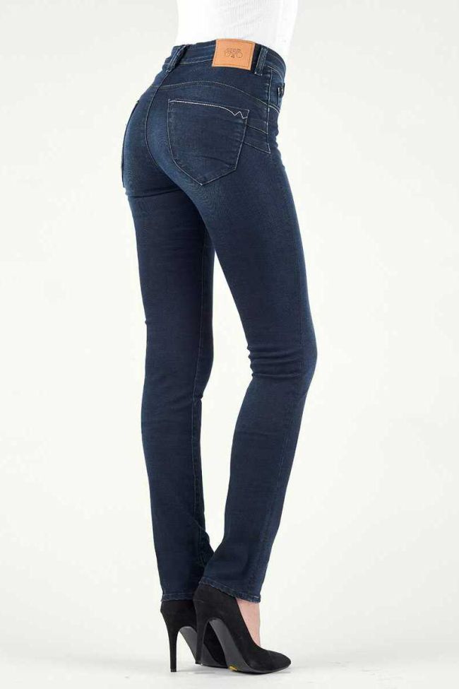 Jeans Pulp Regular Taille Haute Bleu Noir