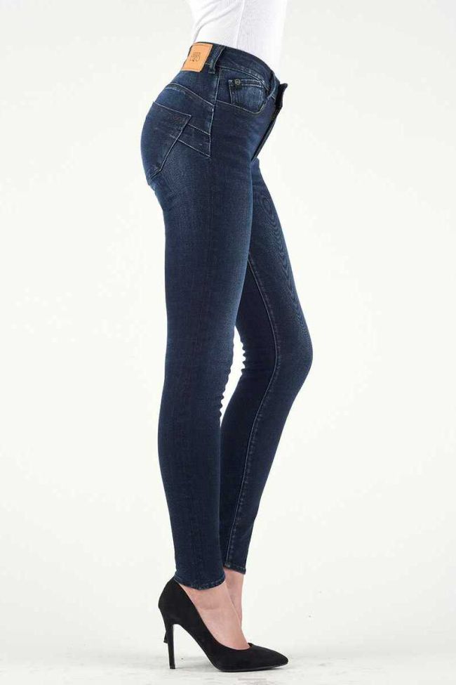 Jeans Pulp Slim Taille Haute Bleu Foncé