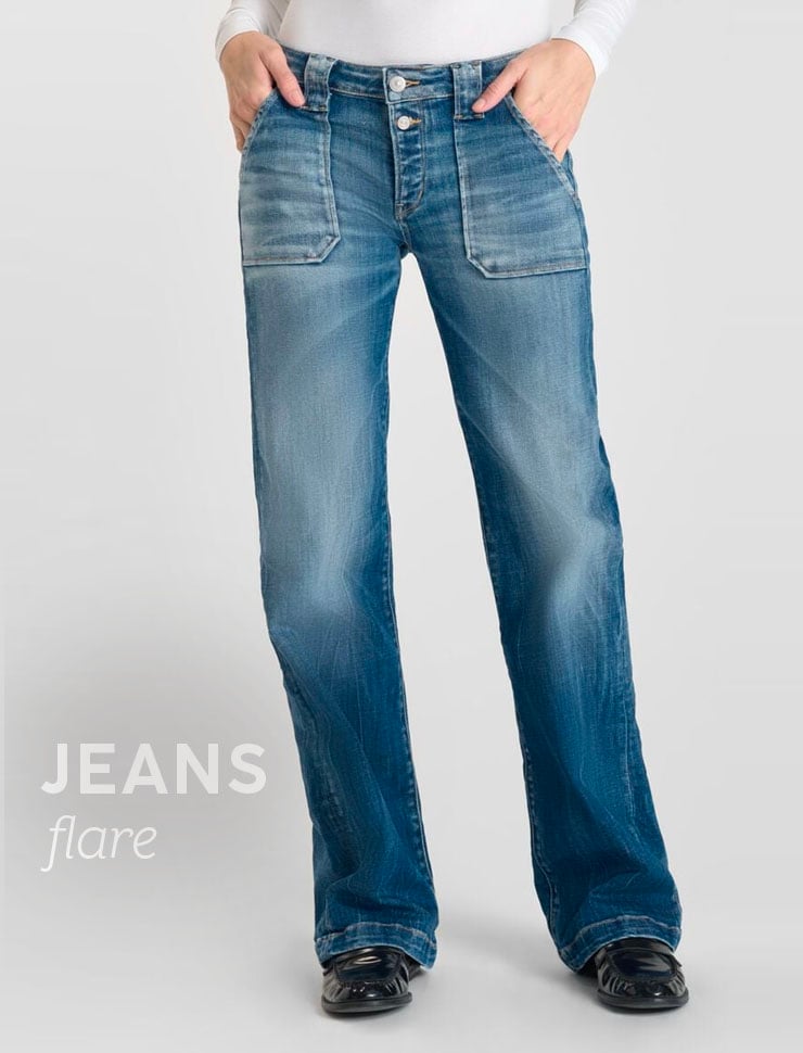 jeans flare pour femme
