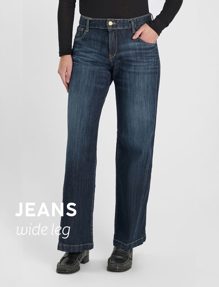 jeans wide leg pour femme