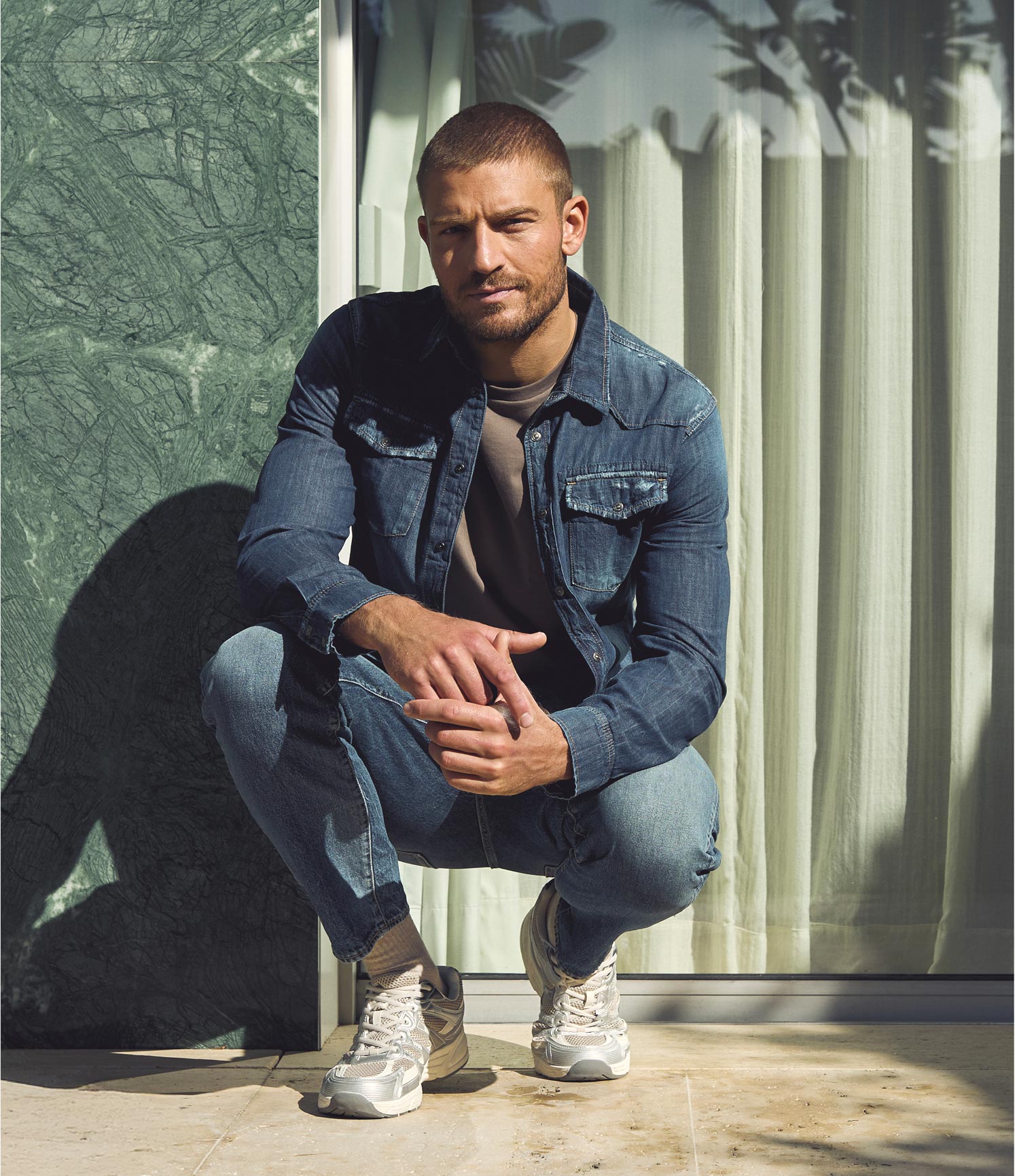 chemise jeans homme le temps des cerises