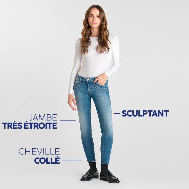 jeans slim femme le temps des cerises