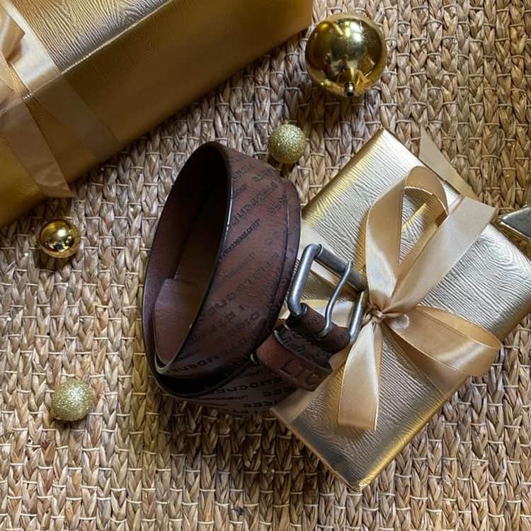 Ceinture Lorca en cuir marron