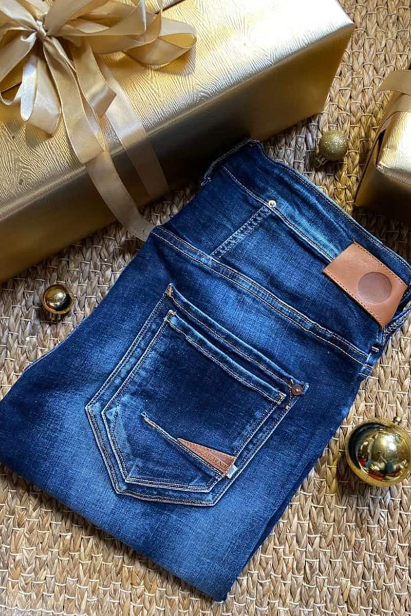 Pantalon Bodel bleu marine chiné