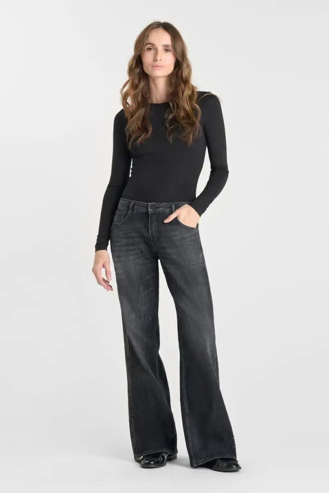 Jeans wide leg Lauryn leo noir N°1
