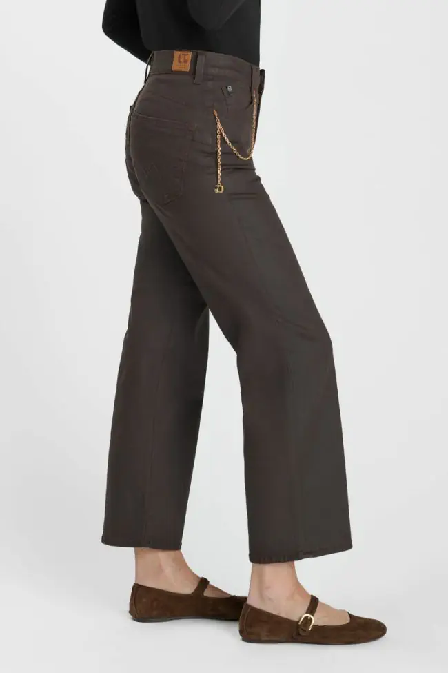 Jeans pulp wide leg Clea marron
