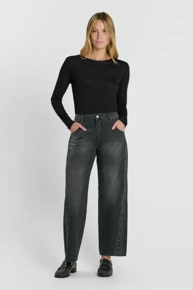 Jeans regular loose Lealy noir
